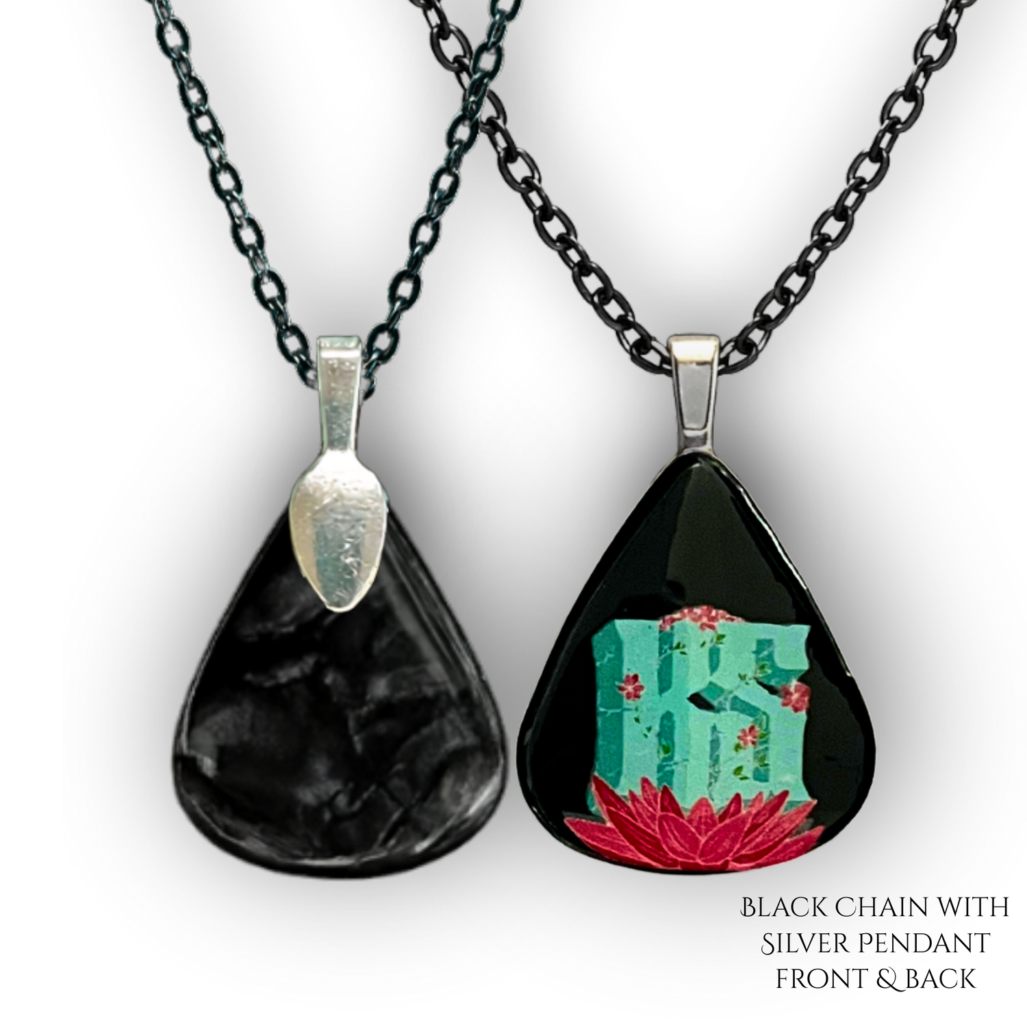 Kyle Smith "Black Lotus" Guitar Pick Necklace