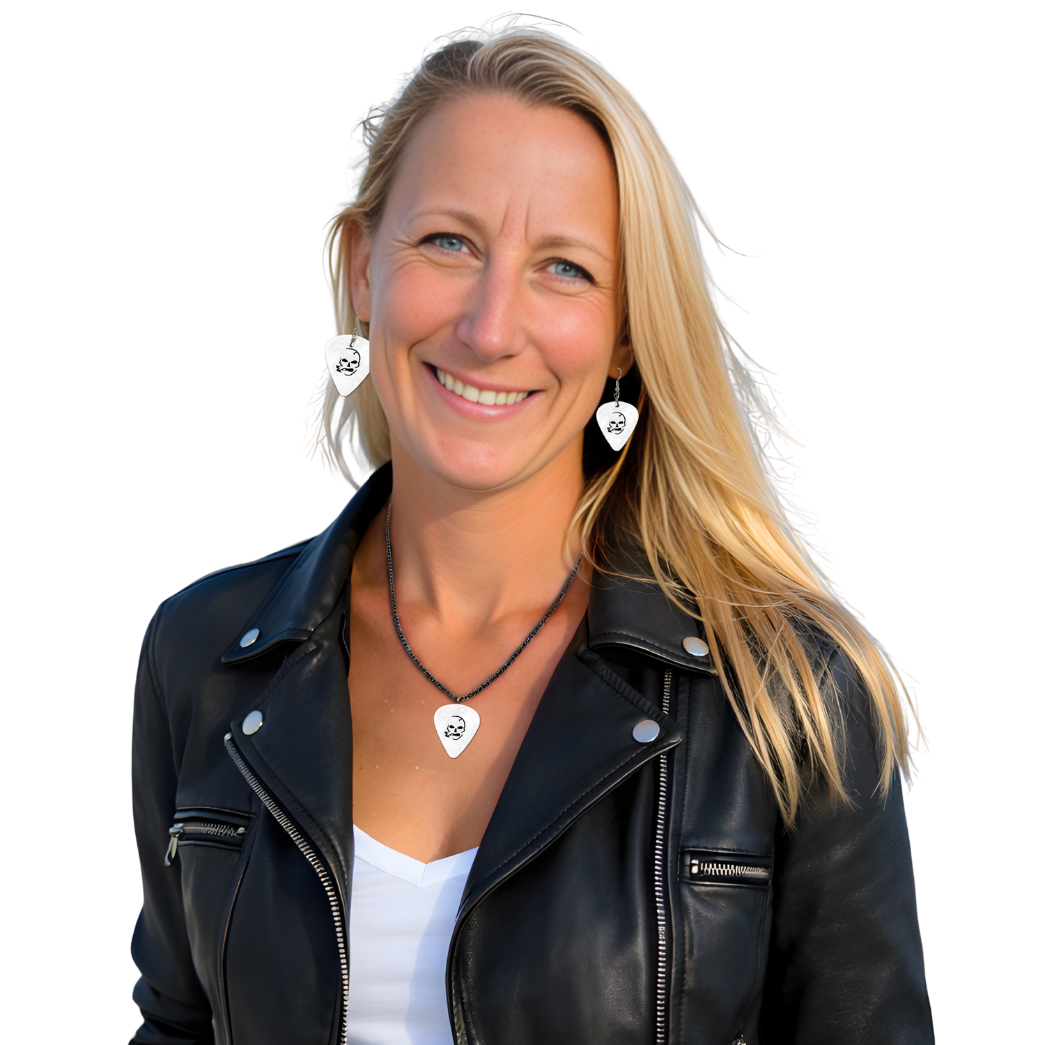 SS Smoking Skull Necklace