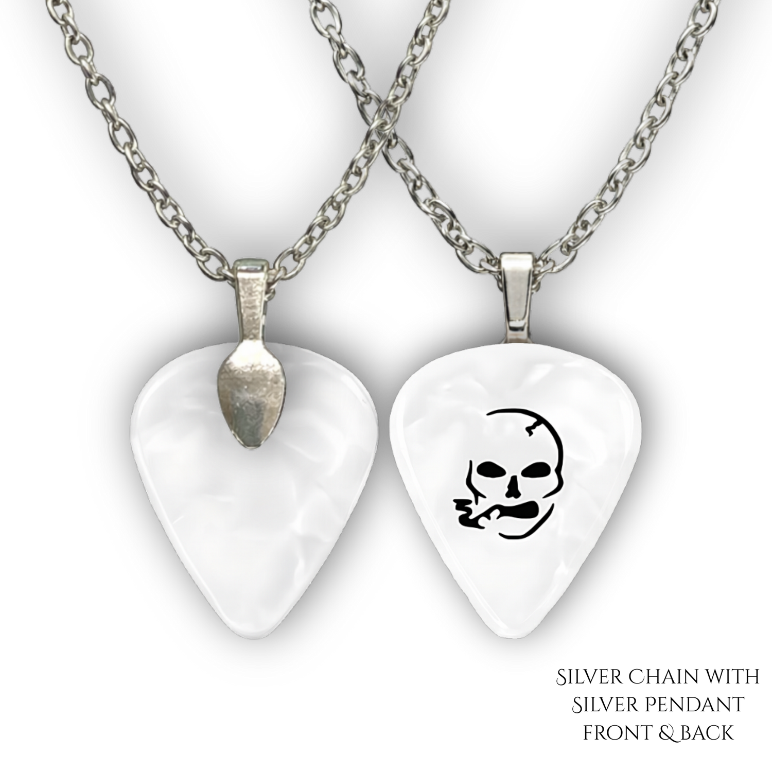 SS Smoking Skull Necklace