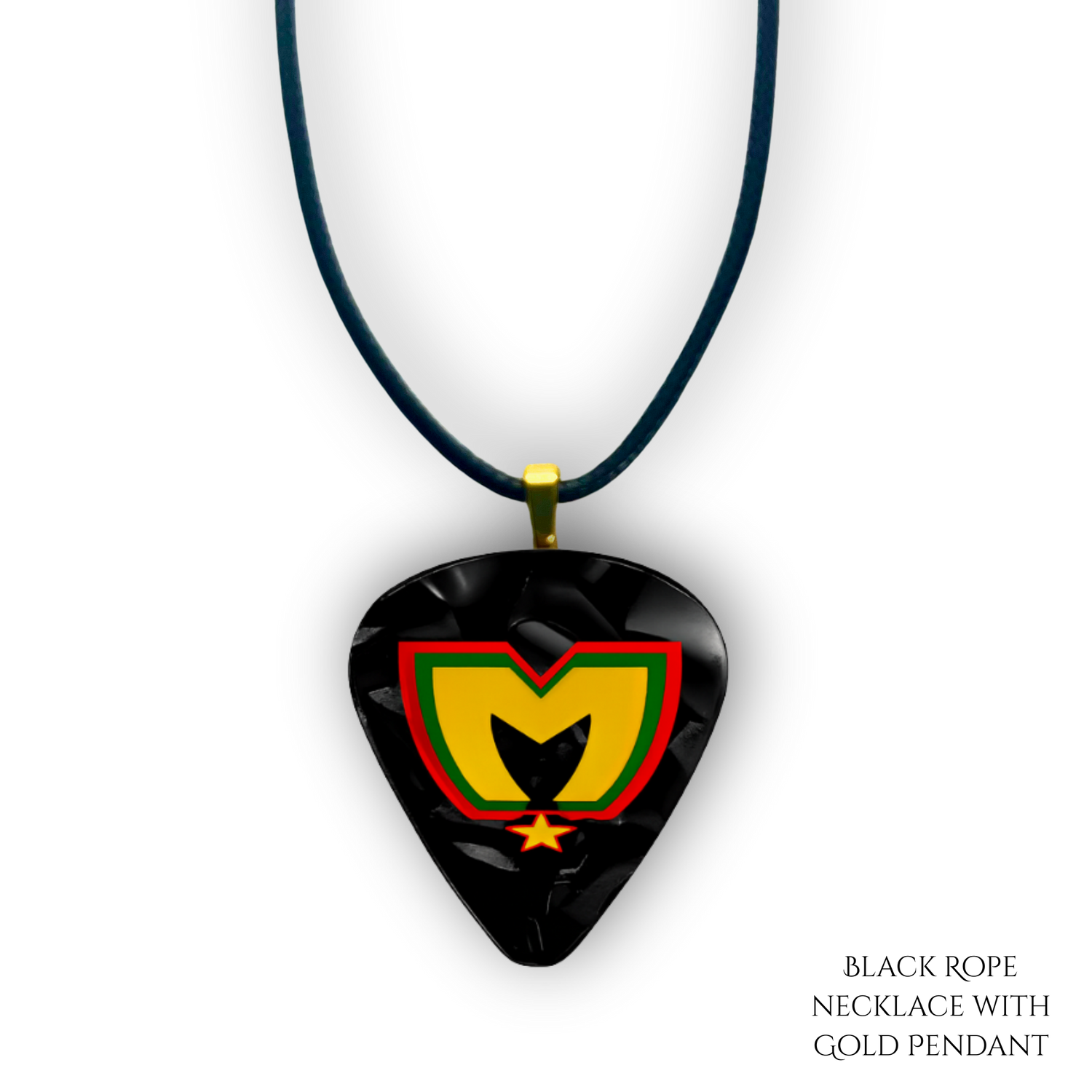 Rasta Vibes: The Movement Guitar Pick Necklace