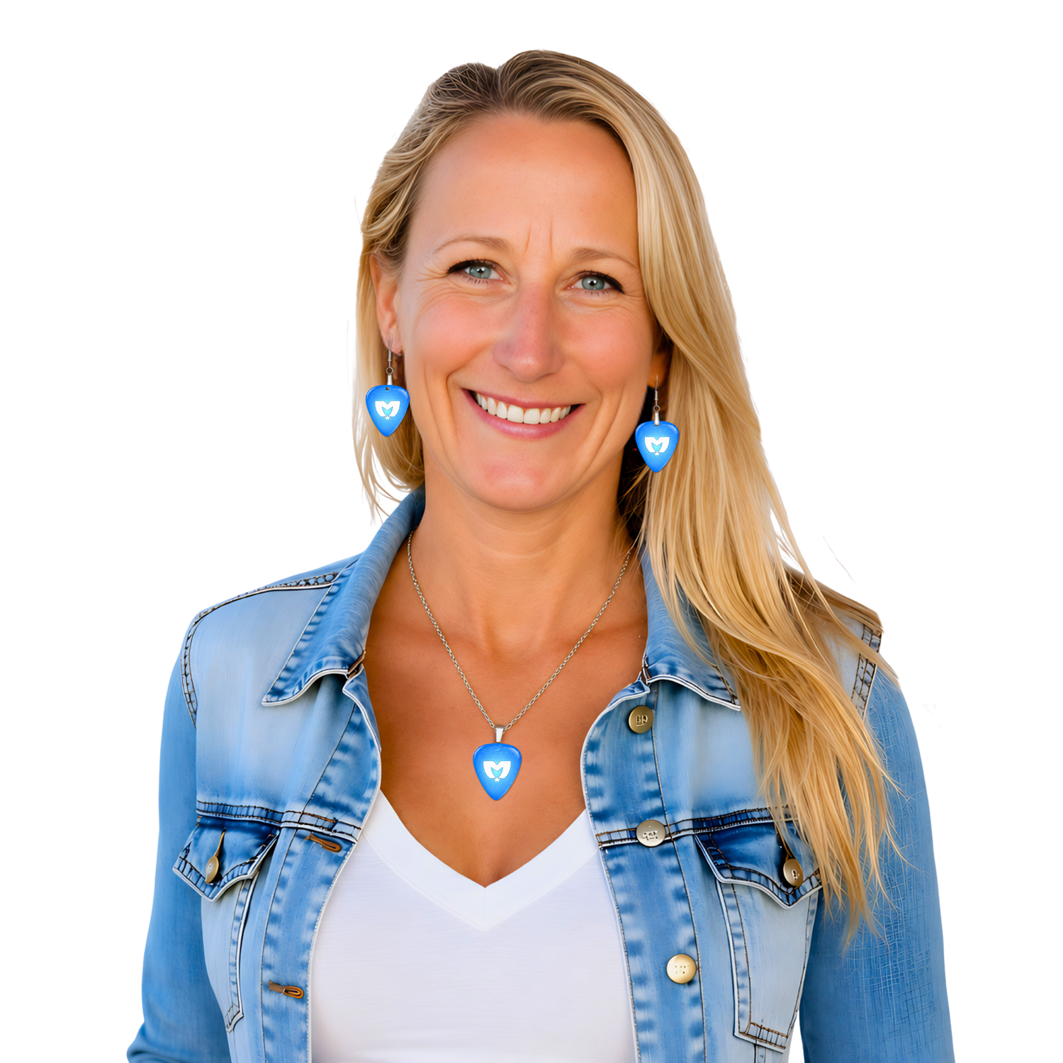The Movement Blue Sea Earring & Pendant Set