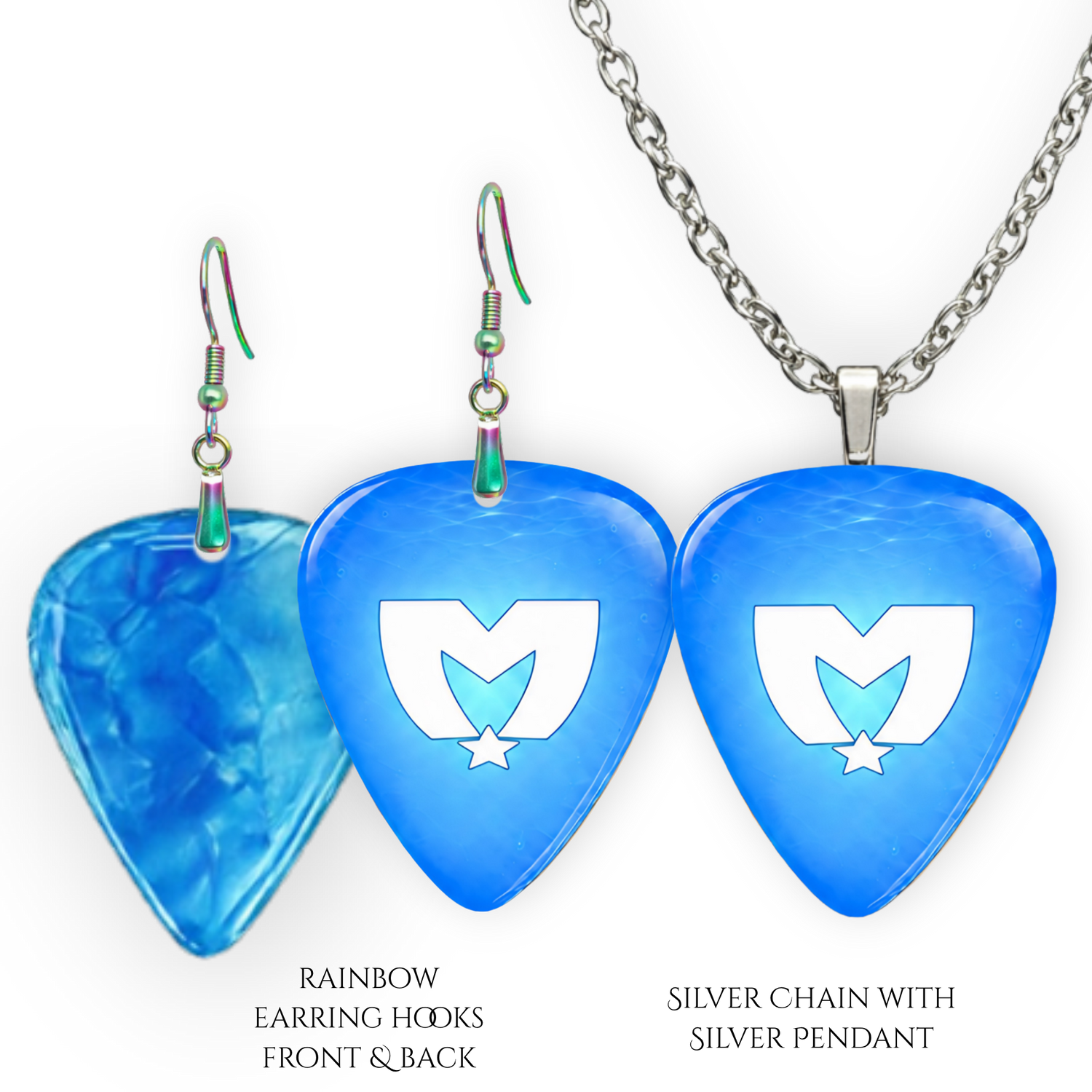 The Movement Blue Sea Earring & Pendant Set