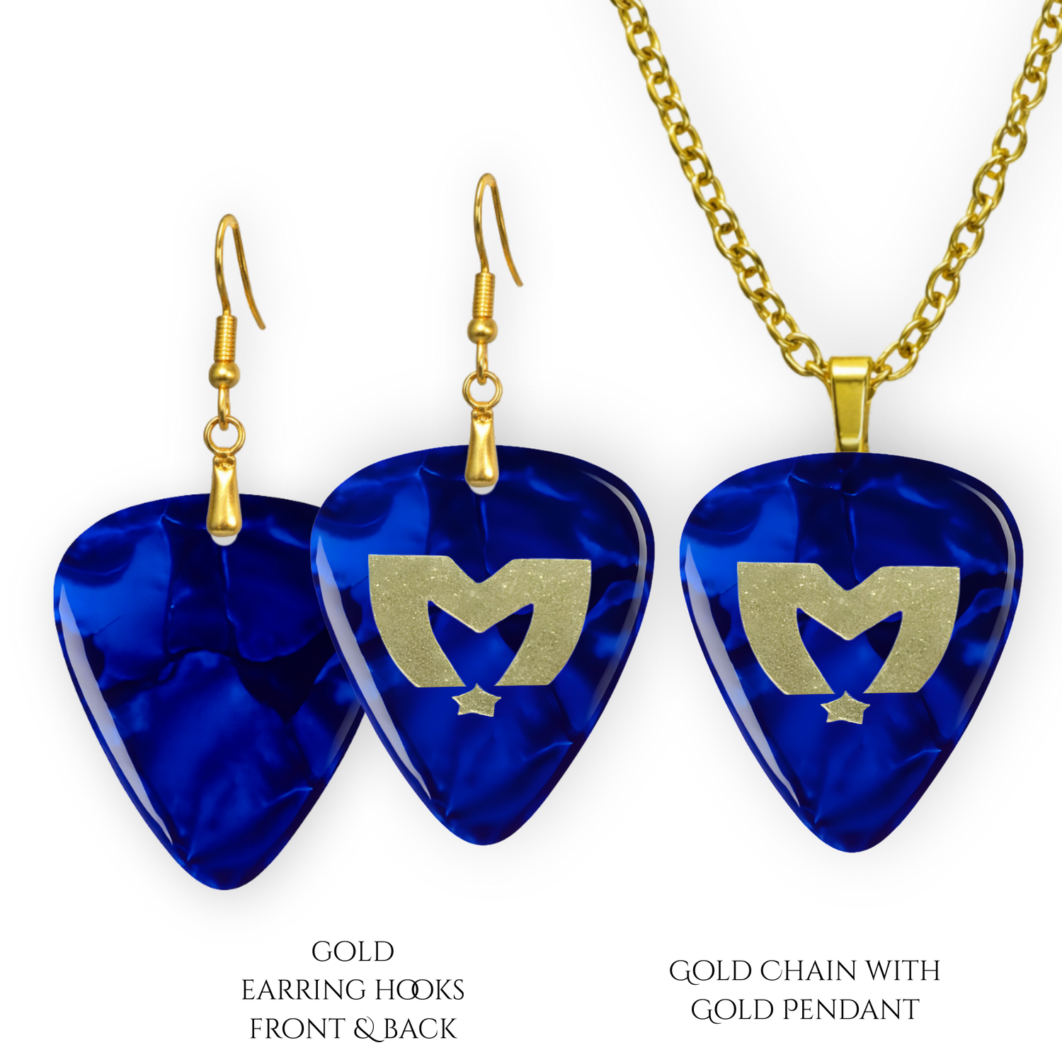 Sapphire Serenade: The Movement Guitar Pick Set