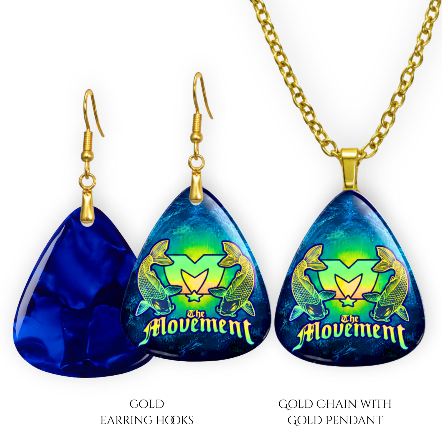 The Movement Koi Earring and Pendant Set