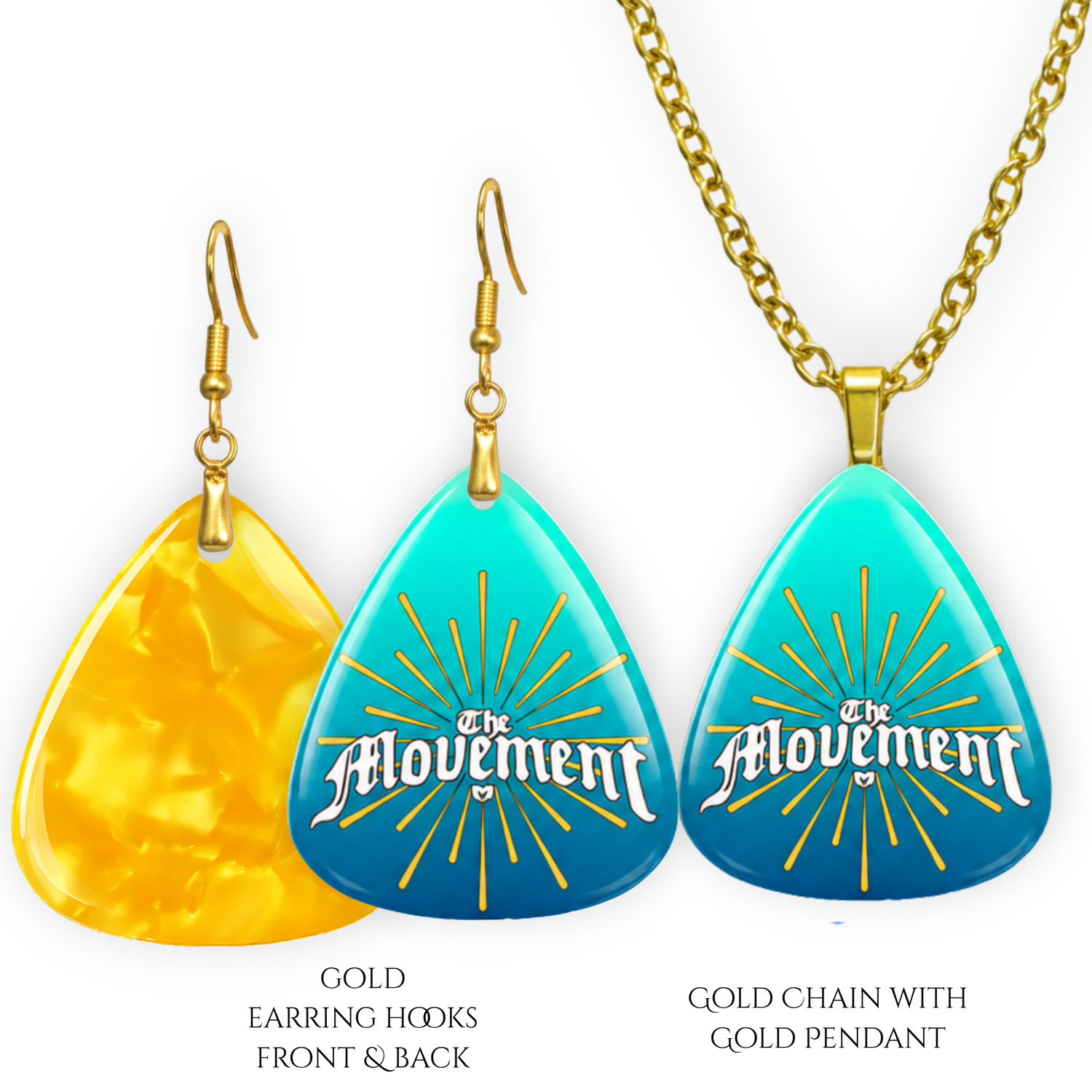 The Movement Sunburst Earring and Pendant Set