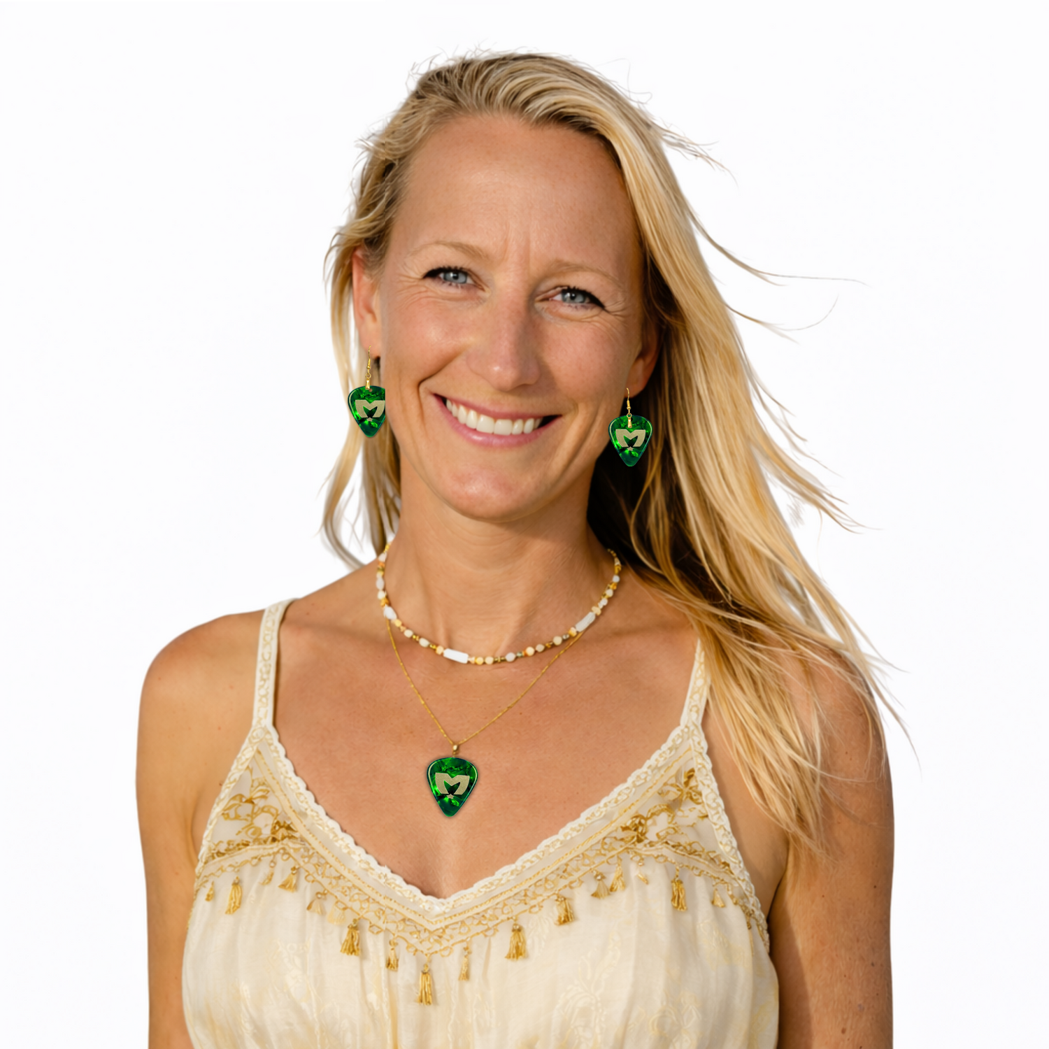 Green & Champagne: The Movement Guitar Pick Set