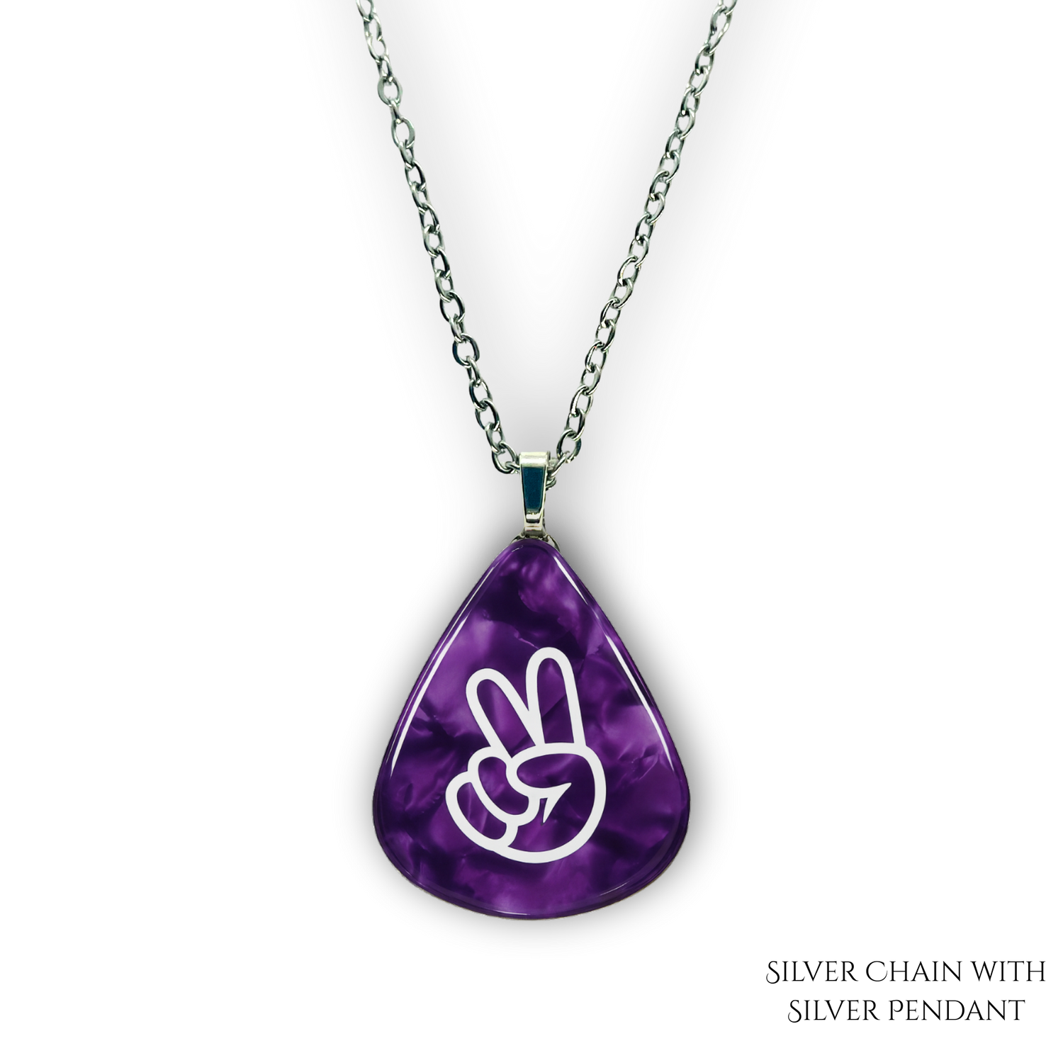 Purple Haze Peace Necklace – Radiate Calm, Wear the Vibe