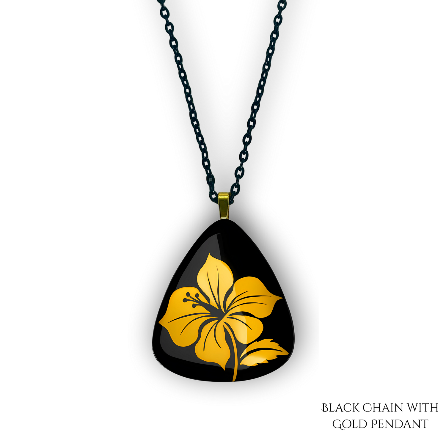 Midnight Hibiscus Necklace