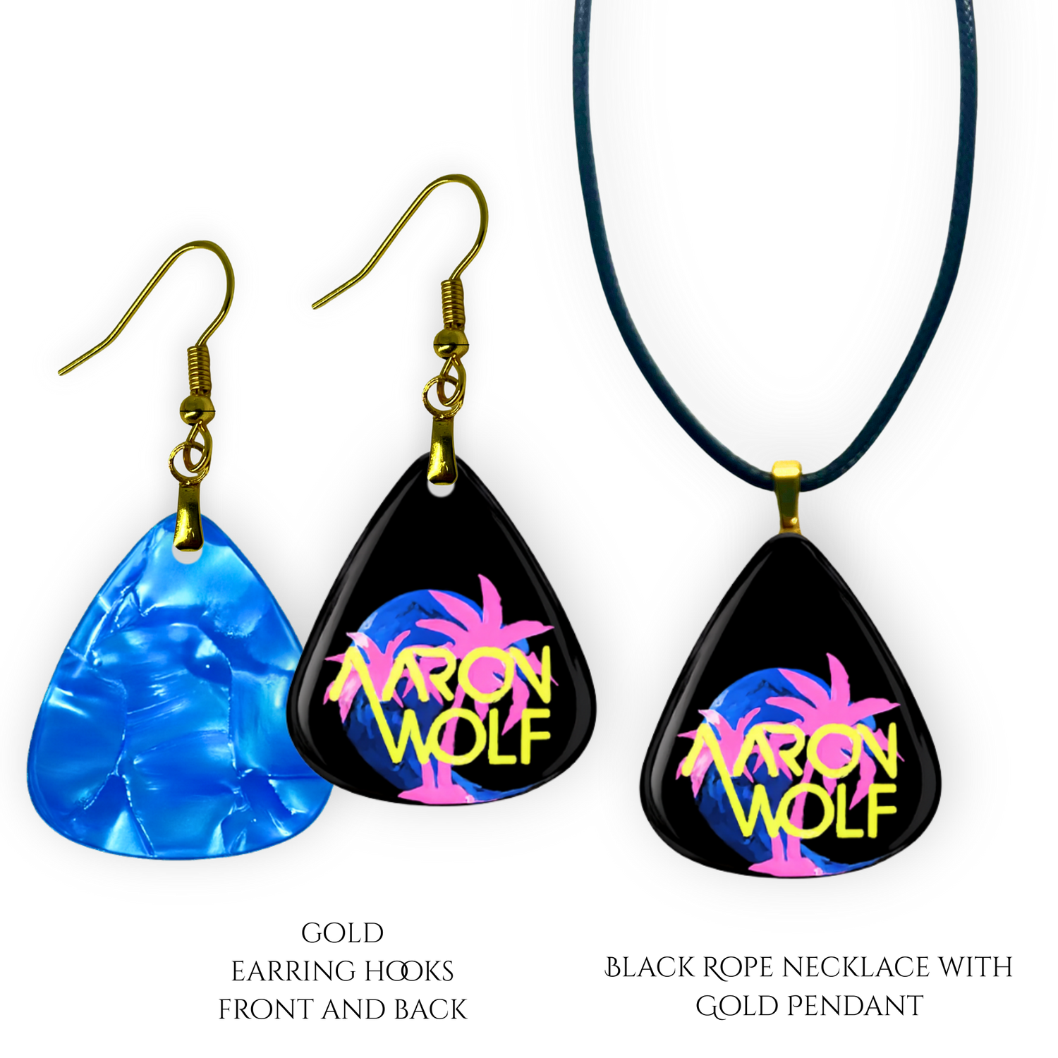 Ocean Glow – Aaron Wolf Earrings and Necklace Set