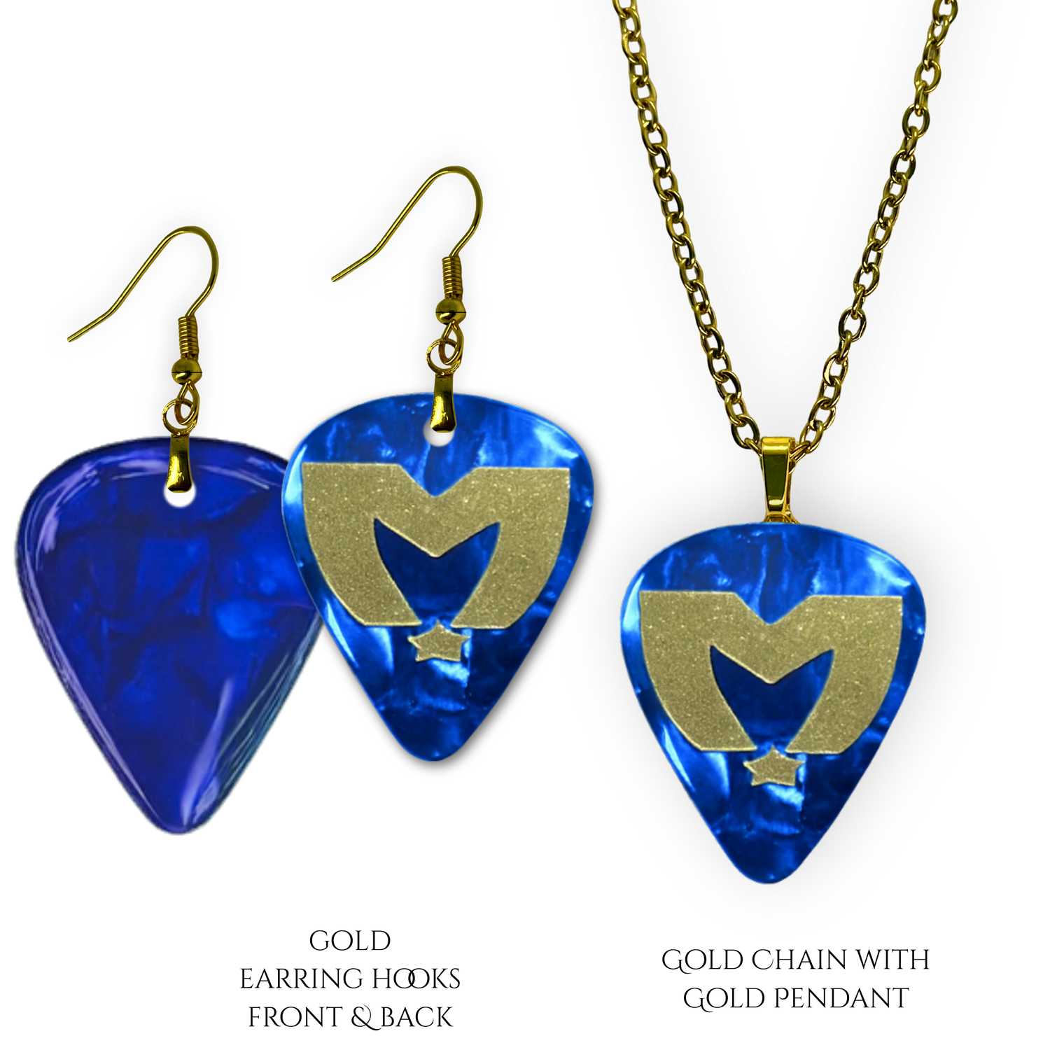 Sapphire Serenade: The Movement Guitar Pick Set