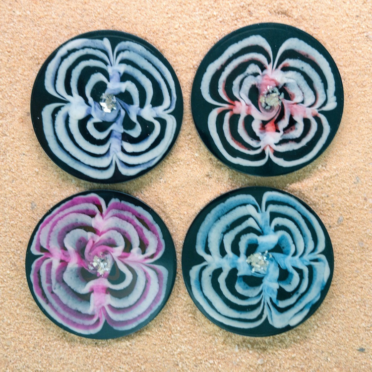 Blooming Flower Coasters- set of 4