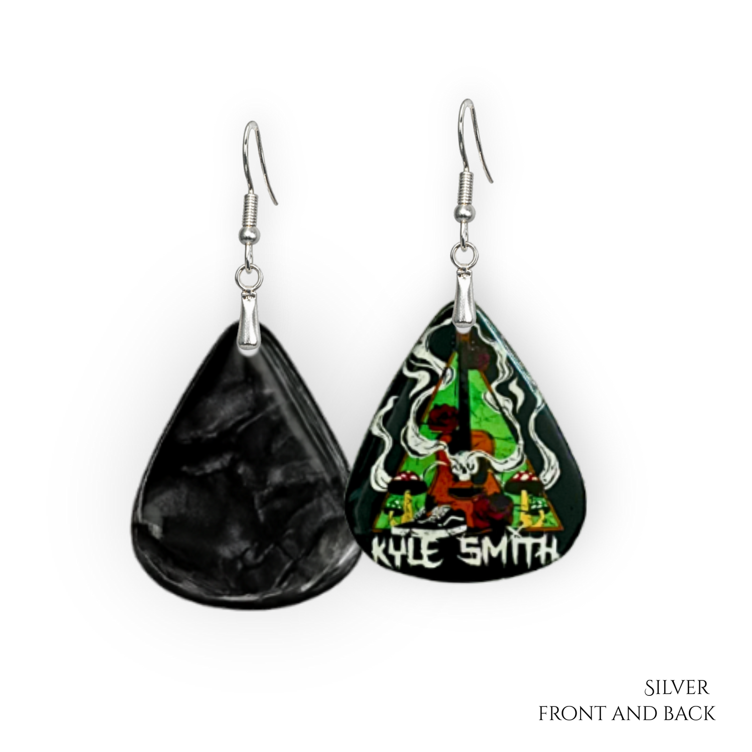 Kyle Smith “Sirens Rose” Guitar Pick Earrings