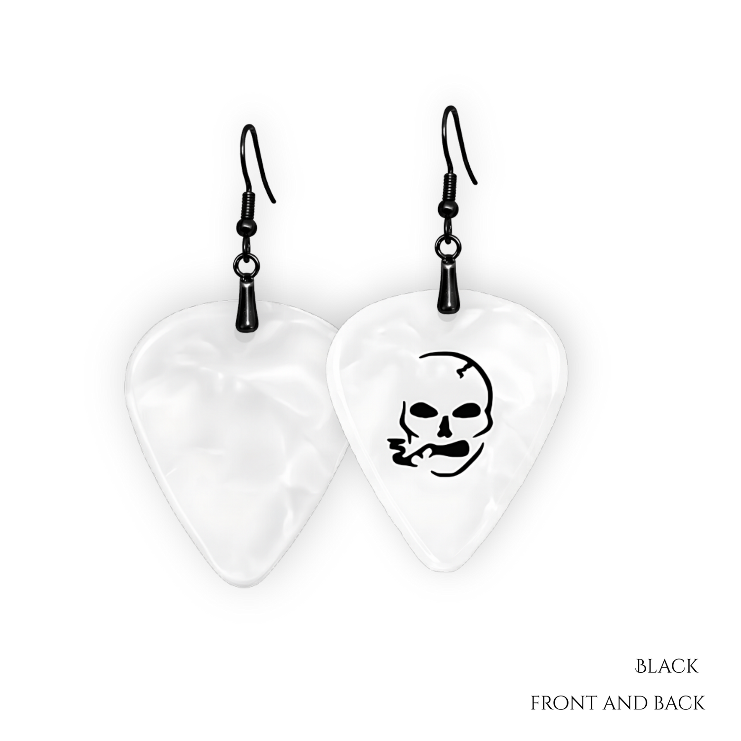 SS Smoking Skull Earrings
