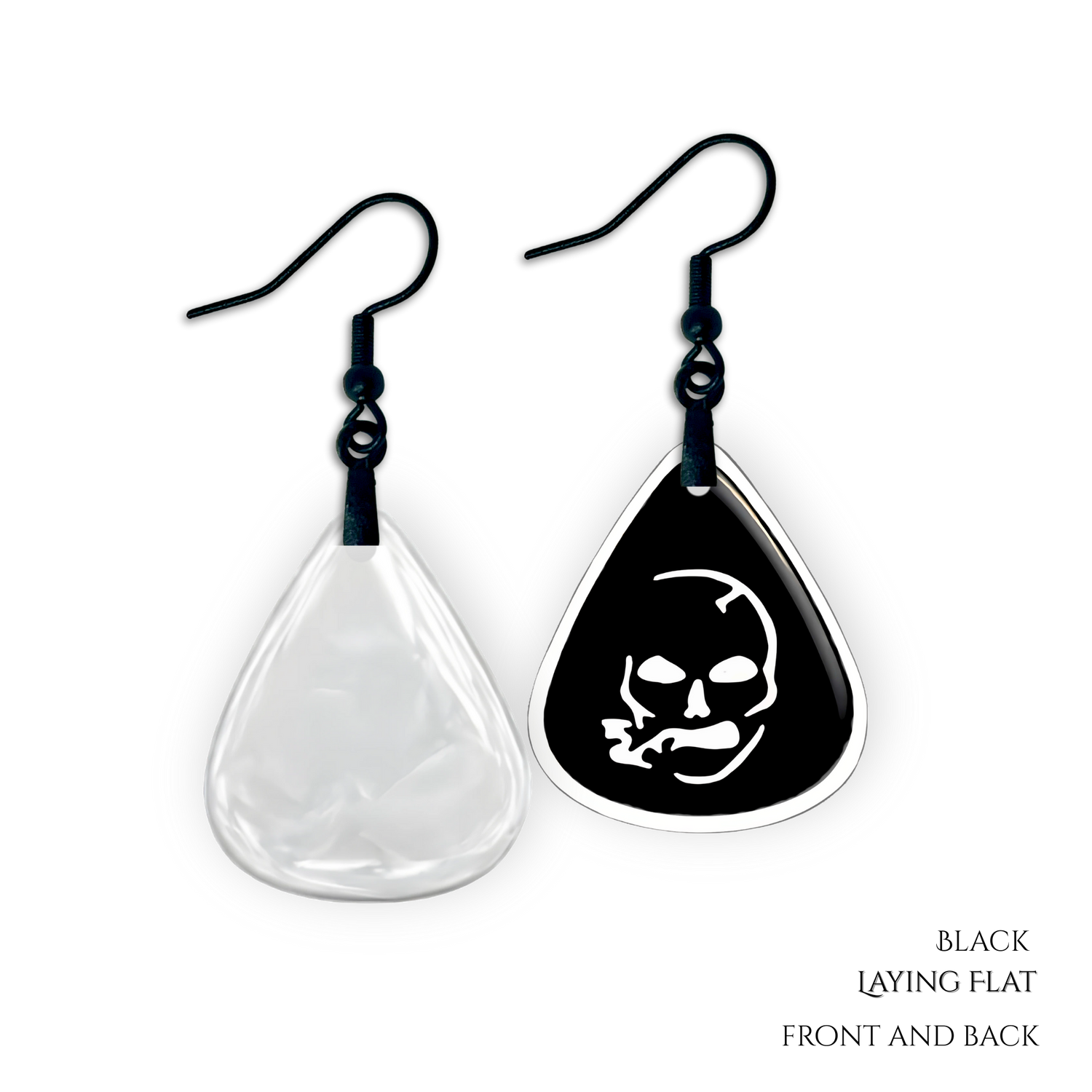 SS Smoking Skull Earrings