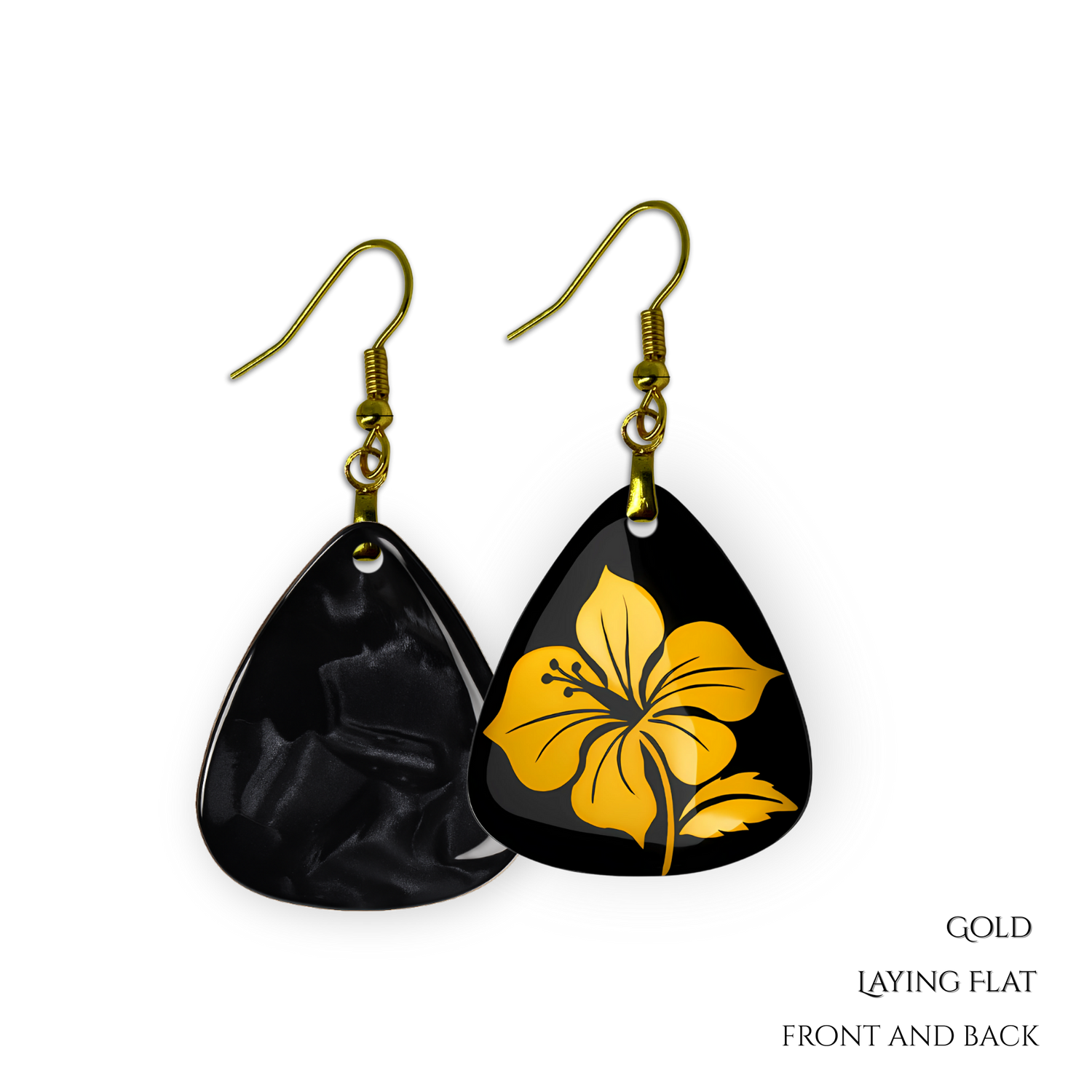 Midnight Hibiscus Earrings
