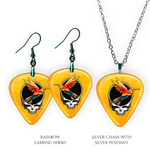 Necklace pendant from GRF – Golden Road Flight collection featuring the Golden Road Festival and Grateful Dead inspired design.